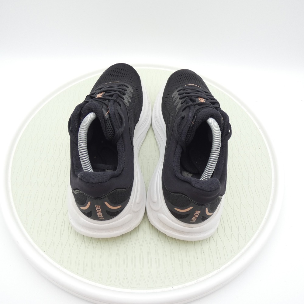 Hoka Bondi 8 Black Rose Gold Running Shoes Womens 10B 1162012 BRGL Sneaker - Picture 5 of 9